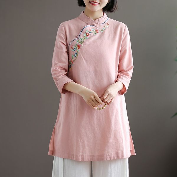 chinese style clothing women blouse new cheongsam shirts button autumn blouses hanfu cotton ladies chinese 11764, Red
chinese style clothing women blouse new cheongsam shirts button autumn blouses hanfu cotton ladies chinese 11764, Red