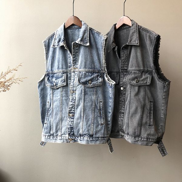 jacket cowboy spring women's korean loose mid-length wild sleeveless vest jacket 9gcz, Black;white
jacket cowboy spring women's korean loose mid-length wild sleeveless vest jacket 9gcz, Black;white