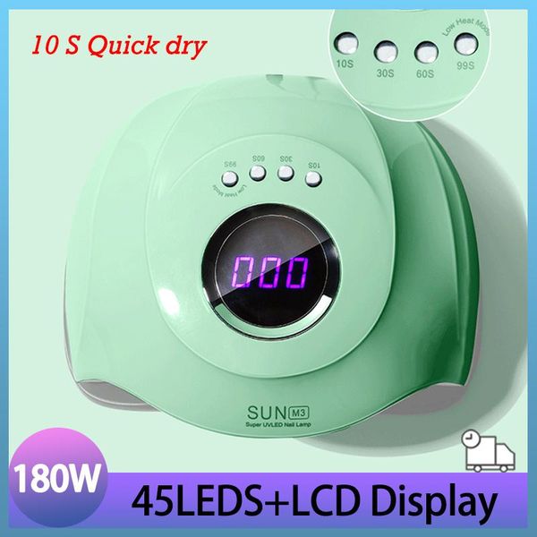 green sun m3 nail lamp upgrade 180w 45led uv powerful auto gel dryer professional manicure dryers
green sun m3 nail lamp upgrade 180w 45led uv powerful auto gel dryer professional manicure dryers