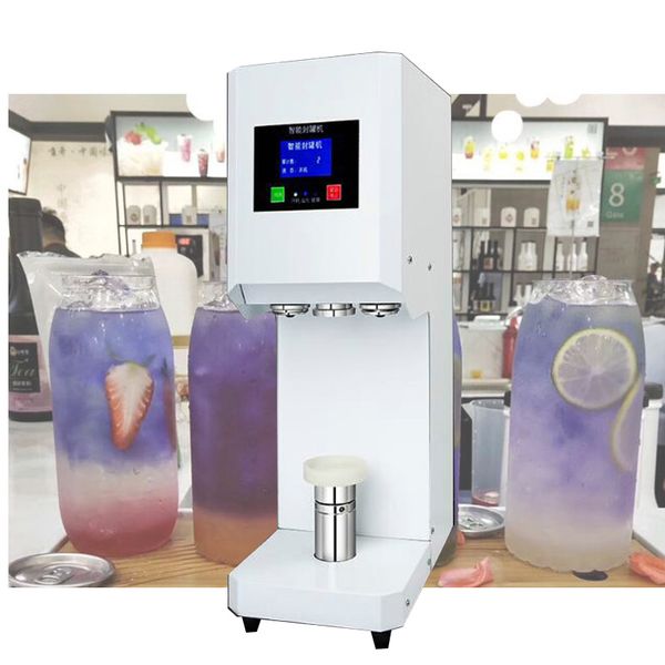 Beer Canning jar Sealing Machines Drink Beverage Bottle Sealer Vertical Can Sealing Equipment Electric Capping Machine
