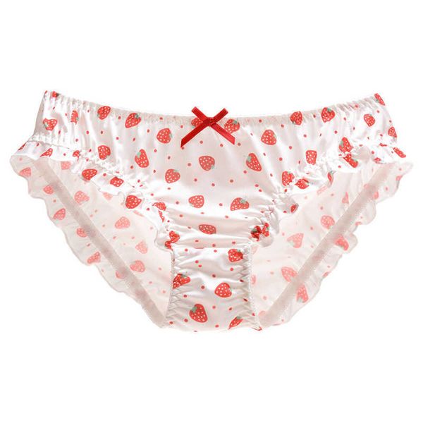 women's panties milk silk strawberry print ruffle cute lovely girl cartoon seamless japanese style breathable women underwear breifs, Black;white
women's panties milk silk strawberry print ruffle cute lovely girl cartoon seamless japanese style breathable women underwear breifs, Black;white
