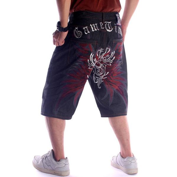 men's jeans skate baggy loose embroidery rap hip hop denim trousers shorts pants fhser1, Blue
men's jeans skate baggy loose embroidery rap hip hop denim trousers shorts pants fhser1, Blue
