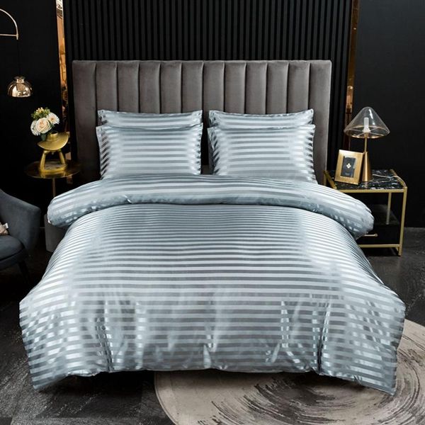 faux silk stripe smooth bedding sets duvet cover with pillowcase blue pink gray red colors twin king size(no bed sheet
faux silk stripe smooth bedding sets duvet cover with pillowcase blue pink gray red colors twin king size(no bed sheet