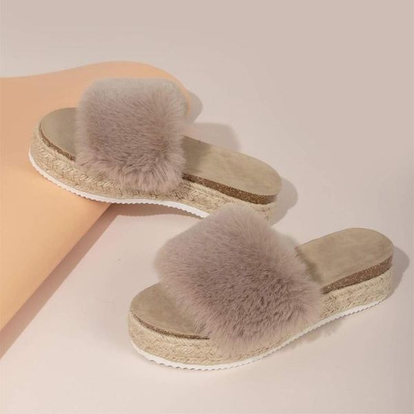 women summer slipers female short plush slides ladies flat platform casual shoes confortable solid elegant fashion footwear slippers, Black
women summer slipers female short plush slides ladies flat platform casual shoes confortable solid elegant fashion footwear slippers, Black
