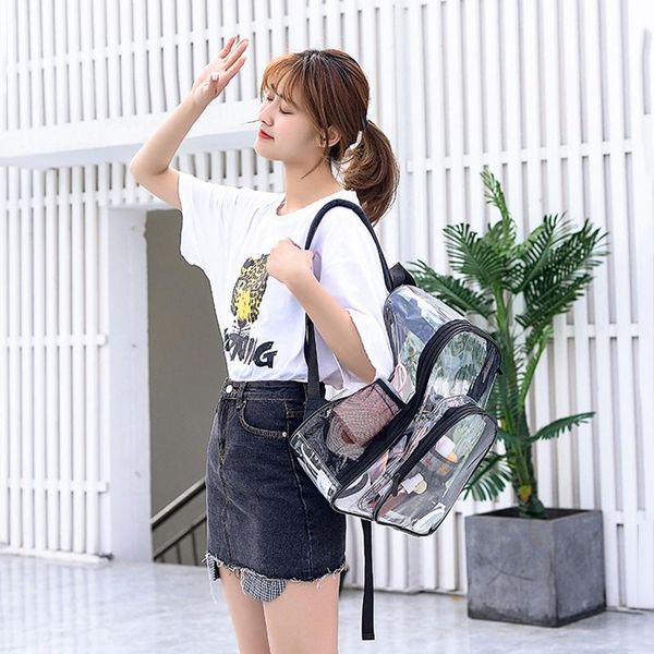 children transparent school bag pvc waterproof clear plastic kids backpack large capacit bookbags bags
children transparent school bag pvc waterproof clear plastic kids backpack large capacit bookbags bags