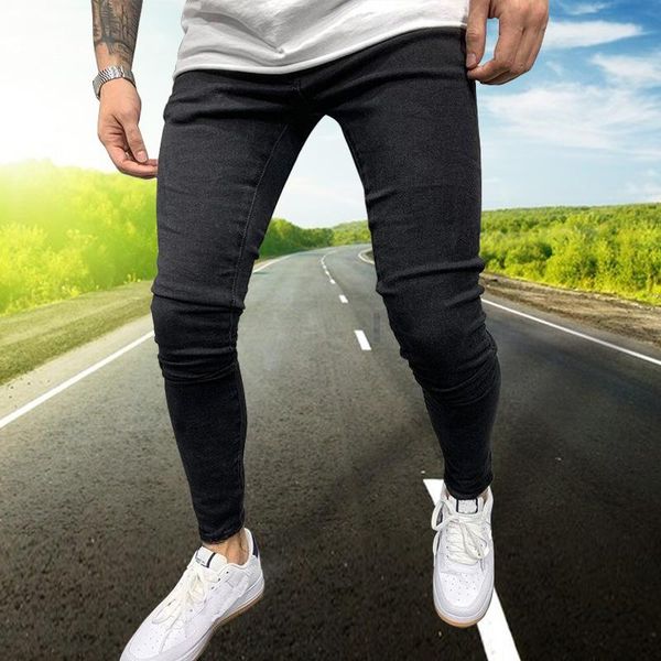 men's jeans black men elastic waist skinny man 2021 stretch ripped pants streetwear mens denim, Blue
men's jeans black men elastic waist skinny man 2021 stretch ripped pants streetwear mens denim, Blue