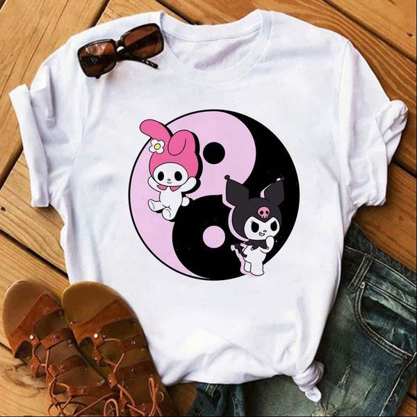 women t shirts korean style shirt cute cartoon printed kawaii clothes o neck tee summer 90s girls harajuku, White
women t shirts korean style shirt cute cartoon printed kawaii clothes o neck tee summer 90s girls harajuku, White