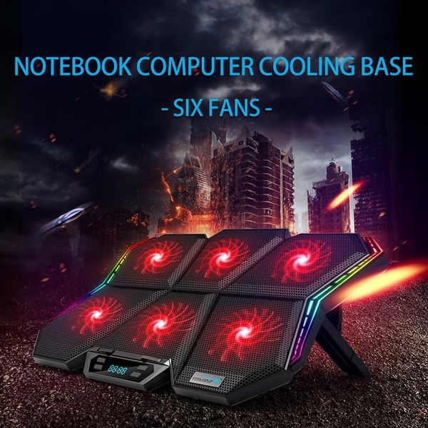 gaming lapcooler adjustable rgb cooling pad six fan 2600rpm notebook stand for 17inch pads
gaming lapcooler adjustable rgb cooling pad six fan 2600rpm notebook stand for 17inch pads