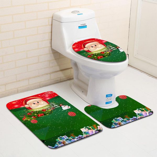 bath mats christmas pattern toilet three-piece set seat mat lid cover anti slip bathroom products carpet
bath mats christmas pattern toilet three-piece set seat mat lid cover anti slip bathroom products carpet
