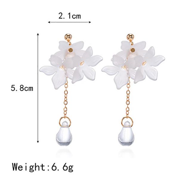 trendy temperament flower earrings super fairy lady sweet long petal anti-earring women dangle & chandelier, Silver
trendy temperament flower earrings super fairy lady sweet long petal anti-earring women dangle & chandelier, Silver