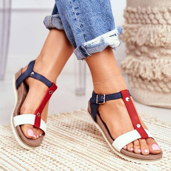 sandals 2021 summer women casual shoes large size mixed color flat comfortable buckle strap ladies flats 35-43, Black
sandals 2021 summer women casual shoes large size mixed color flat comfortable buckle strap ladies flats 35-43, Black
