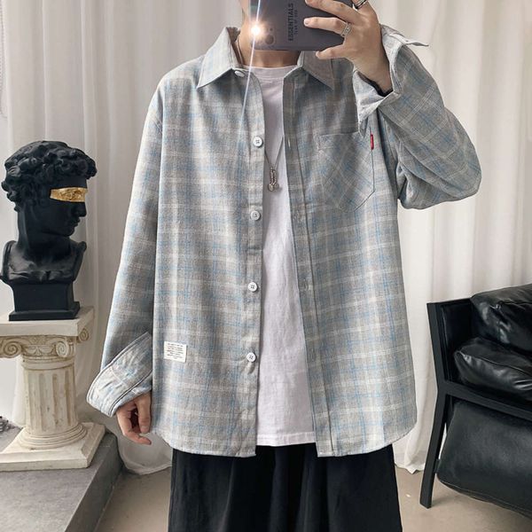 men's casual shirts shirt21 spring and summer casual plaid long sleeve shirt for men dfod, White;black
men's casual shirts shirt21 spring and summer casual plaid long sleeve shirt for men dfod, White;black