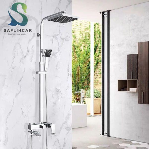 chrome bathroom shower faucet rainfall set and cold water mixer tap wall-mounted taps sets
chrome bathroom shower faucet rainfall set and cold water mixer tap wall-mounted taps sets