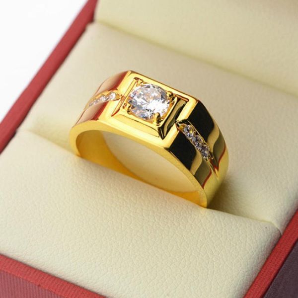 wedding rings luxury fashion shiny zircon gold color banquet jewelry anniversary gift for men and women, Slivery;golden
wedding rings luxury fashion shiny zircon gold color banquet jewelry anniversary gift for men and women, Slivery;golden