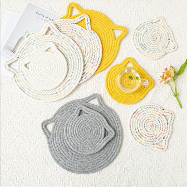 mats & pads cat ears japanese-style hanging cotton braided dining table creative insulation pad cute heat resistant potholder placemat
mats & pads cat ears japanese-style hanging cotton braided dining table creative insulation pad cute heat resistant potholder placemat
