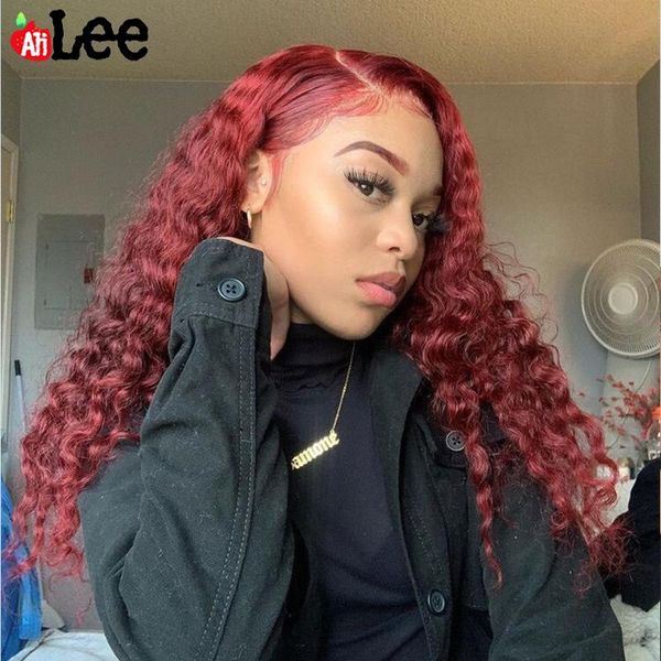 ali lee burgundy lace frontal wigs kinky curly wig front human hair pre plucked peruvian remy transparent, Black;brown
ali lee burgundy lace frontal wigs kinky curly wig front human hair pre plucked peruvian remy transparent, Black;brown