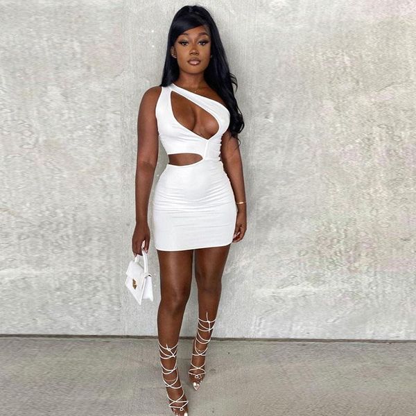 casual dresses 2021 ladies hollow tight dress solid color one shoulder summer fashion holiday party mini, Black;gray
casual dresses 2021 ladies hollow tight dress solid color one shoulder summer fashion holiday party mini, Black;gray