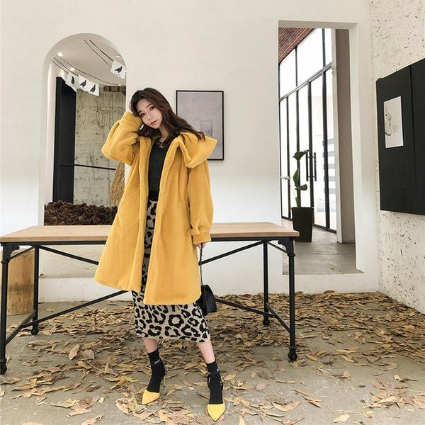 women's fur & faux autumn winter coat women loose lantern sleeve fashion jacket ladies fleece solid color warm l136, Black
women's fur & faux autumn winter coat women loose lantern sleeve fashion jacket ladies fleece solid color warm l136, Black