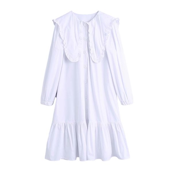 casual woman white peter pan collar shirt dress spring fashion ladies loose button es girls sweet draped 210515, Black;gray
casual woman white peter pan collar shirt dress spring fashion ladies loose button es girls sweet draped 210515, Black;gray