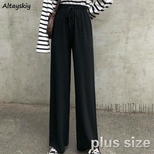 women's pants & capris women plus size loose high waist solid korean style leisure trendy fashion streetwear all-match daily casual wom, Black;white
women's pants & capris women plus size loose high waist solid korean style leisure trendy fashion streetwear all-match daily casual wom, Black;white