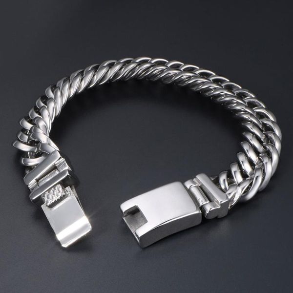 wide polished 316l stainless steel bracelet men curb chain link mens bracelets heavy massive wrist jewellery gifts for man link,, Black
wide polished 316l stainless steel bracelet men curb chain link mens bracelets heavy massive wrist jewellery gifts for man link,, Black