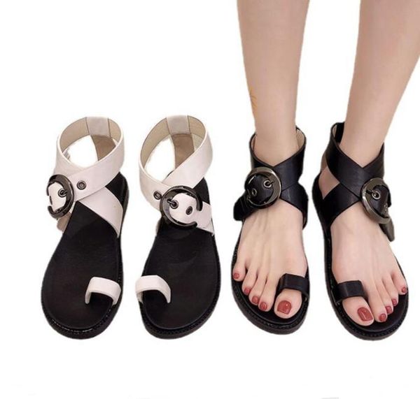 sandals black punk gladiator women fashion roman clip toe flat sandalias mujer summer open beach shoes woman
sandals black punk gladiator women fashion roman clip toe flat sandalias mujer summer open beach shoes woman