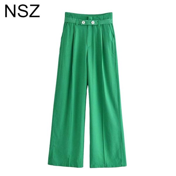 women's pants & capris nsz women green wide leg high waist loose straight office ladies with belt elegant chic work business trousers 2, Black;white
women's pants & capris nsz women green wide leg high waist loose straight office ladies with belt elegant chic work business trousers 2, Black;white