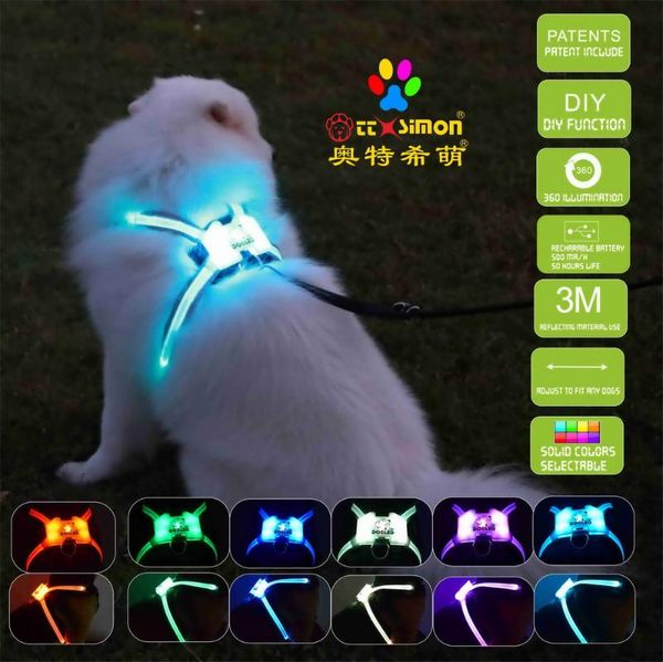dog collars & leashes dogled harness pet products for large 7 in 1 color glowing usb led collar puppy lead pets vest leads 2021
dog collars & leashes dogled harness pet products for large 7 in 1 color glowing usb led collar puppy lead pets vest leads 2021