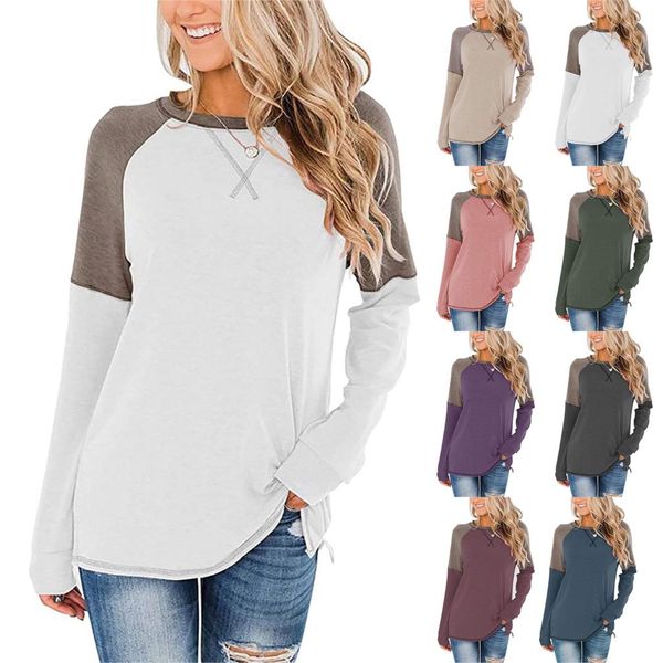 all matched long sleeve t shirt spring fashion 2021 o neck splicing baseball t-shirt female casual patchwork tee, White
all matched long sleeve t shirt spring fashion 2021 o neck splicing baseball t-shirt female casual patchwork tee, White