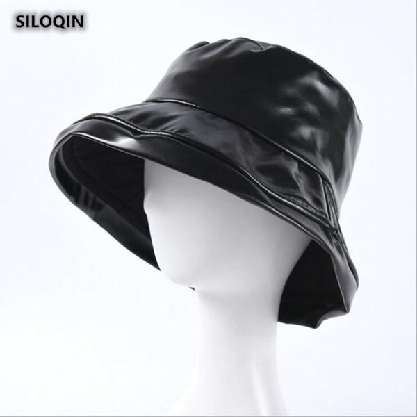 cloches siloqin quality pu leather bucket hat autumn winter fashion man woman leisure brand sports cap foldable couple casquette
cloches siloqin quality pu leather bucket hat autumn winter fashion man woman leisure brand sports cap foldable couple casquette