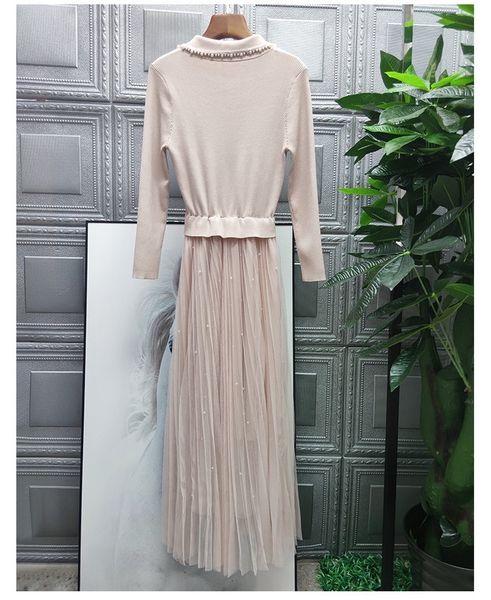 dresses autumn winter fashion knitted women beading collar tulle mesh patchwork casual long sweater, Black;gray
dresses autumn winter fashion knitted women beading collar tulle mesh patchwork casual long sweater, Black;gray