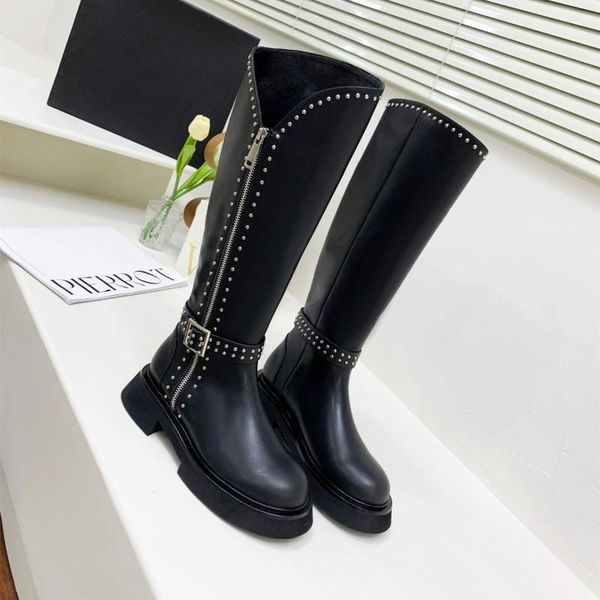 boots platform autumn winter shoes women genuine leather rivets zipper chunky heels botas de mujer size 35-41, Black
boots platform autumn winter shoes women genuine leather rivets zipper chunky heels botas de mujer size 35-41, Black