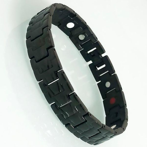 link, chain masuline quality black stainless steel bracelet men's energy health care 4 in 1 magnetic wristband homme therapy armband je
link, chain masuline quality black stainless steel bracelet men's energy health care 4 in 1 magnetic wristband homme therapy armband je