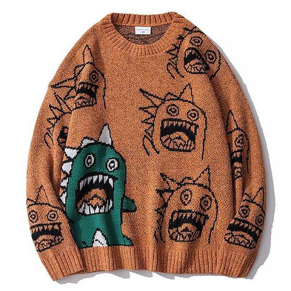 men's sweaters men fun cartoon pattern knitted couple brand vintage jacquard winter sweater daily casual loose solid color pullovers, White;black
men's sweaters men fun cartoon pattern knitted couple brand vintage jacquard winter sweater daily casual loose solid color pullovers, White;black