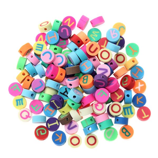 500pcs mix color letters polymer clay beads 10mm loose spacer clays bead diy bracelet necklace jewelry making gifts, Black
500pcs mix color letters polymer clay beads 10mm loose spacer clays bead diy bracelet necklace jewelry making gifts, Black