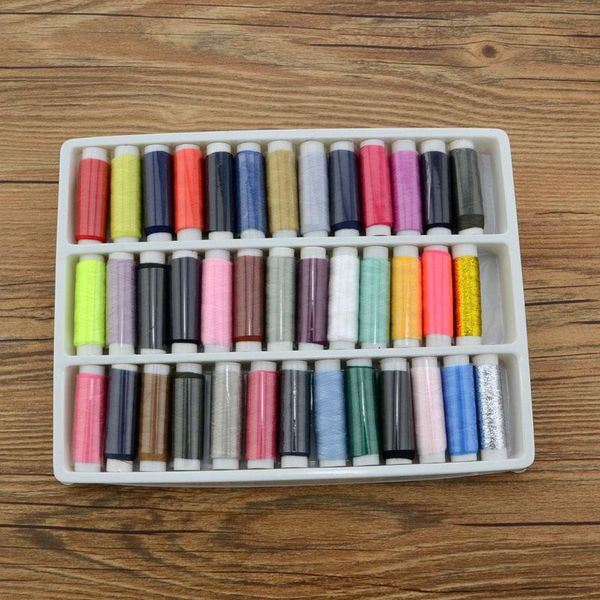 yarn 39 colors 100% polyester sewing thread roll machine hand embroidery 200 yard each spool durable for home kit, Black;white
yarn 39 colors 100% polyester sewing thread roll machine hand embroidery 200 yard each spool durable for home kit, Black;white