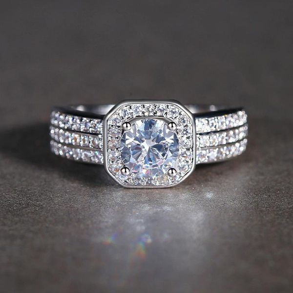 cluster rings yuyijia women's fashion famous explosion models micro inlaid zircon ring wish female square, Golden;silver
cluster rings yuyijia women's fashion famous explosion models micro inlaid zircon ring wish female square, Golden;silver