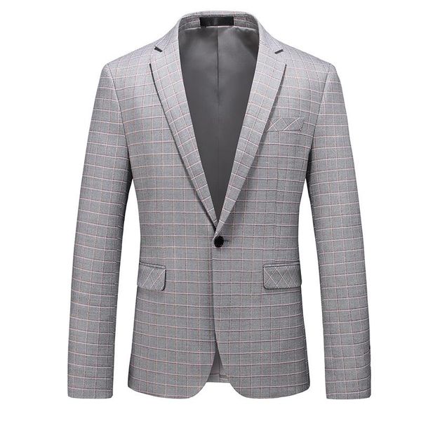 men's suits & blazers men plaid blazer slim casual man wedding business one button coat plus size m-6xl single breasted fit 2021, White;black
men's suits & blazers men plaid blazer slim casual man wedding business one button coat plus size m-6xl single breasted fit 2021, White;black