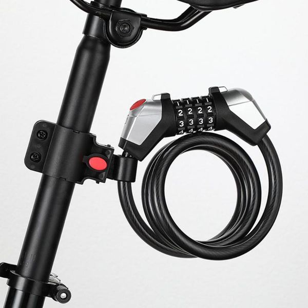 bike locks 1.2m bicycle four-digit steel cable code lock with light riding safety device
bike locks 1.2m bicycle four-digit steel cable code lock with light riding safety device