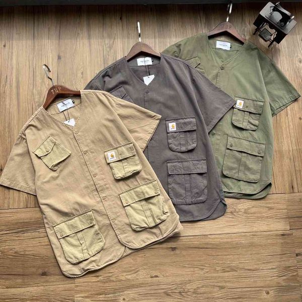 men's casual shirts 2021 spring and summer style of male cotton multi-pocket japanese short sleeve tools loose in fashion shirt brand, White;black
men's casual shirts 2021 spring and summer style of male cotton multi-pocket japanese short sleeve tools loose in fashion shirt brand, White;black