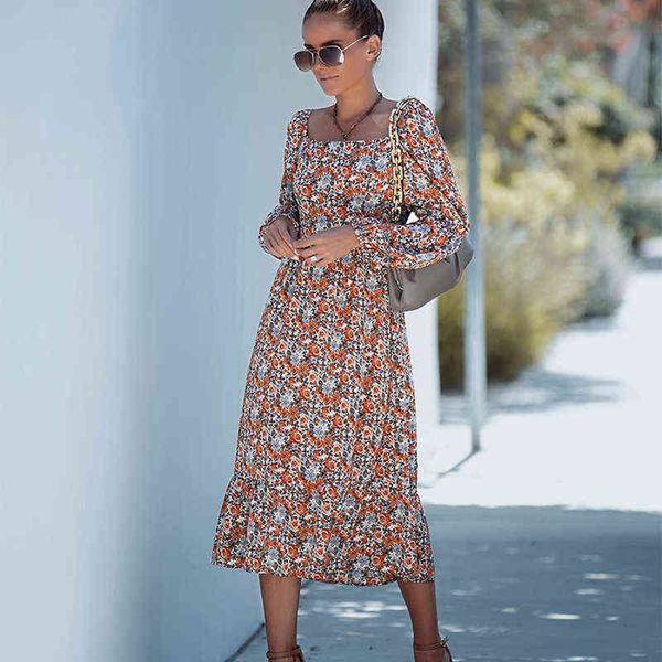 2022 spring new long sleeve dress summer women long dress ladies elegant sweet square collar floral print slim holiday sundress y1204, Black;gray
2022 spring new long sleeve dress summer women long dress ladies elegant sweet square collar floral print slim holiday sundress y1204, Black;gray