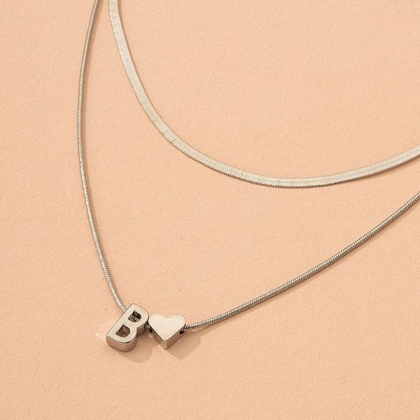 chains letter necklace european and american 26 english copper chain gold-plated pendant female clavicle ladies, Silver
chains letter necklace european and american 26 english copper chain gold-plated pendant female clavicle ladies, Silver