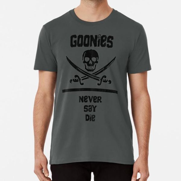 men's t-shirts goonies never say die t shirt die goonie vintage retro culture movie movies, White;black
men's t-shirts goonies never say die t shirt die goonie vintage retro culture movie movies, White;black