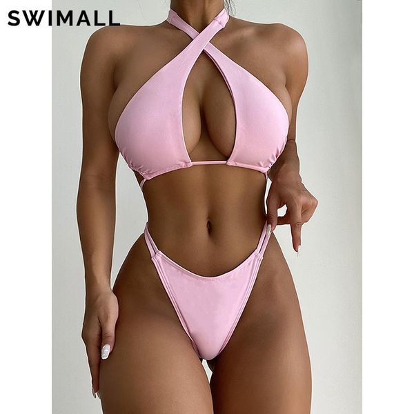 women's swimwear micro bikini 2021 female swimsuit women bandage halter set beach wear bathing suit summer bather biquini, White;black
women's swimwear micro bikini 2021 female swimsuit women bandage halter set beach wear bathing suit summer bather biquini, White;black