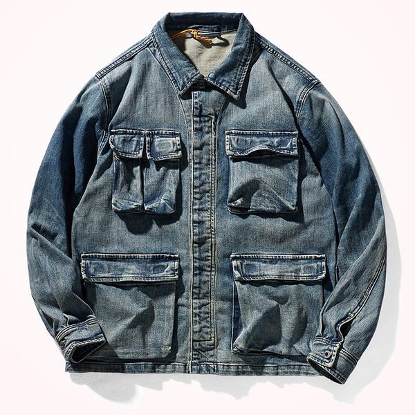 men's jackets autumn winter american heavyweight thick denim casual coat fashion elastic washed old multi pocket m65 tooling jacket, Black;brown
men's jackets autumn winter american heavyweight thick denim casual coat fashion elastic washed old multi pocket m65 tooling jacket, Black;brown