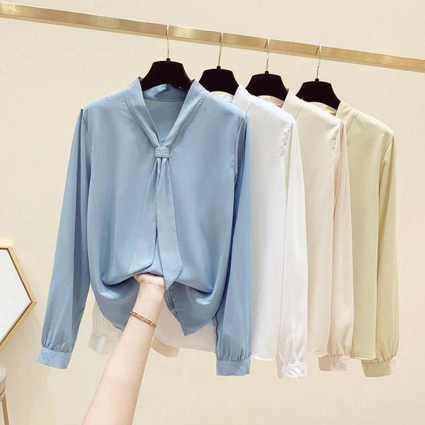 women's blouses & shirts autumn spring women chiffon blouse shirt lady office casual solid long sleeve loose large size vintage clothi, White
women's blouses & shirts autumn spring women chiffon blouse shirt lady office casual solid long sleeve loose large size vintage clothi, White