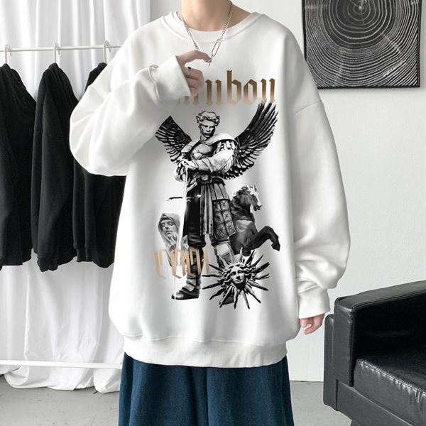men's hoodies & sweatshirts crew neck sweatshirt statue loose casual oversized crewneck lounge wear streetwear 5xl, Black
men's hoodies & sweatshirts crew neck sweatshirt statue loose casual oversized crewneck lounge wear streetwear 5xl, Black