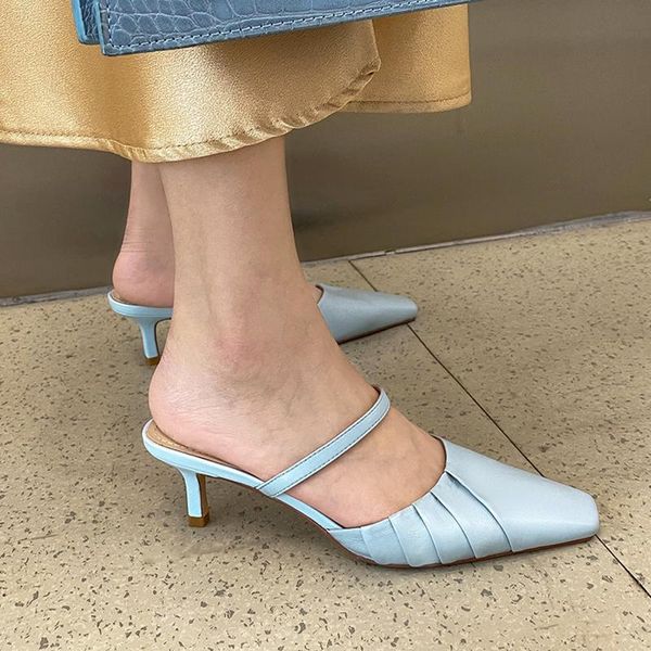 slippers qzyerai 2021 arrival summer women fashion design white genuine leather casual handmade heel shoes, Black
slippers qzyerai 2021 arrival summer women fashion design white genuine leather casual handmade heel shoes, Black