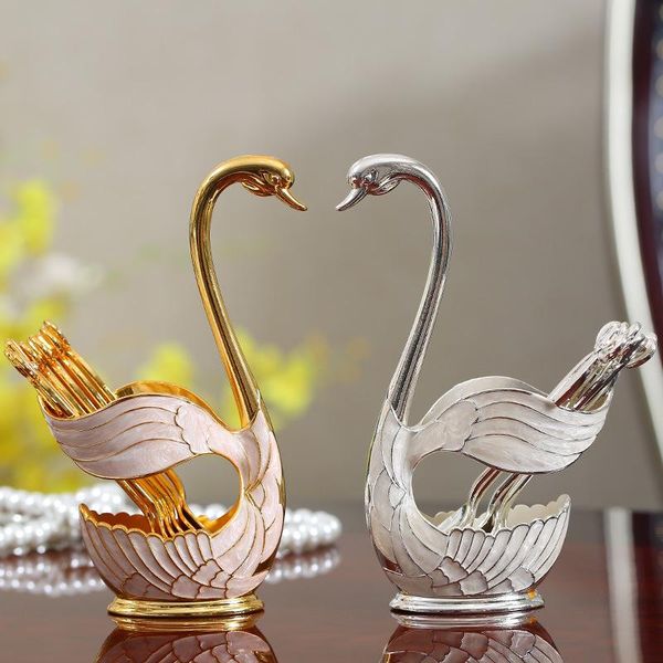 forks european swan fruit spoon fork storage holder cygnus base with 6pcs salad or dessert coffee tableware
forks european swan fruit spoon fork storage holder cygnus base with 6pcs salad or dessert coffee tableware