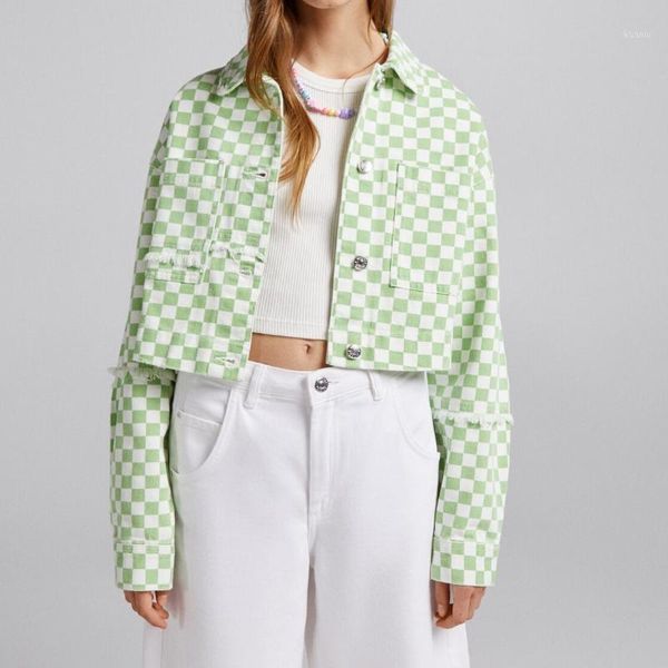 women's jackets junwu spring autumn women green plaid lapel single-breasted long-sleeved pocket design short jacket casual british styl, Black;brown
women's jackets junwu spring autumn women green plaid lapel single-breasted long-sleeved pocket design short jacket casual british styl, Black;brown